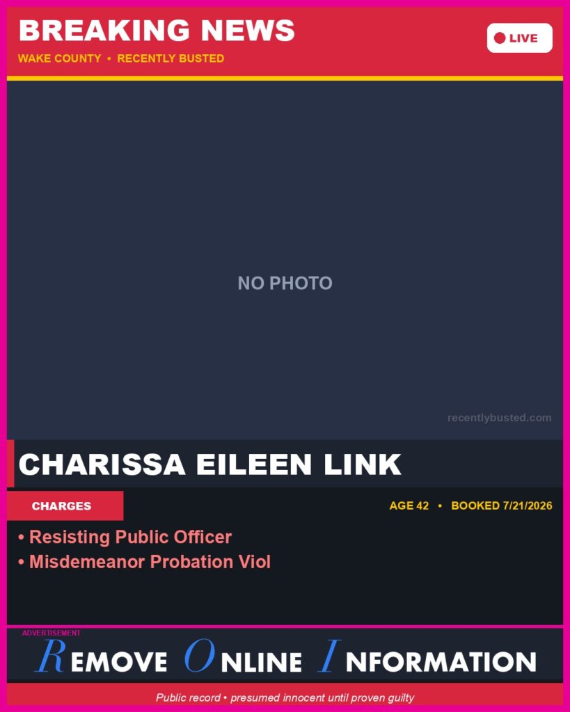 Booking photo of CHARISSA EILEEN LINK