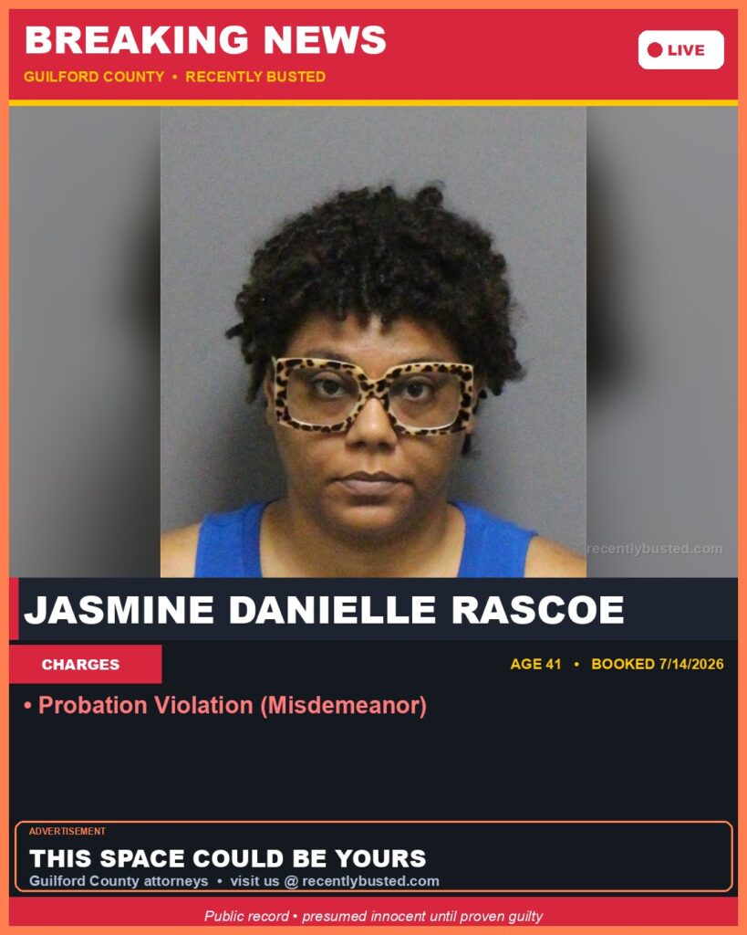 Booking photo of JASMINE DANIELLE RASCOE