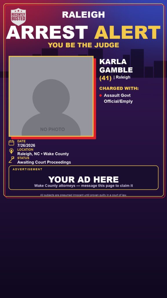 Booking photo of KARLA GAMBLE