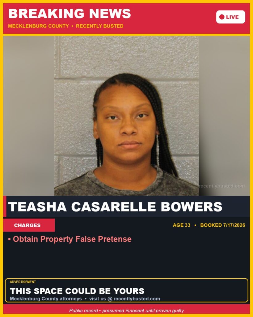 Booking photo of TEASHA CASARELLE BOWERS