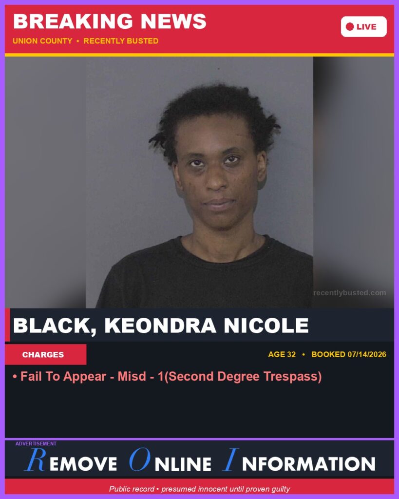 Booking photo of BLACK, KEONDRA NICOLE