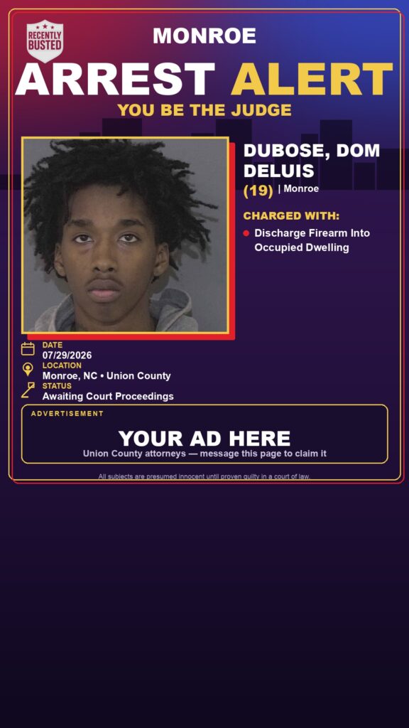 Arrest report - DUBOSE, DOM DELUIS