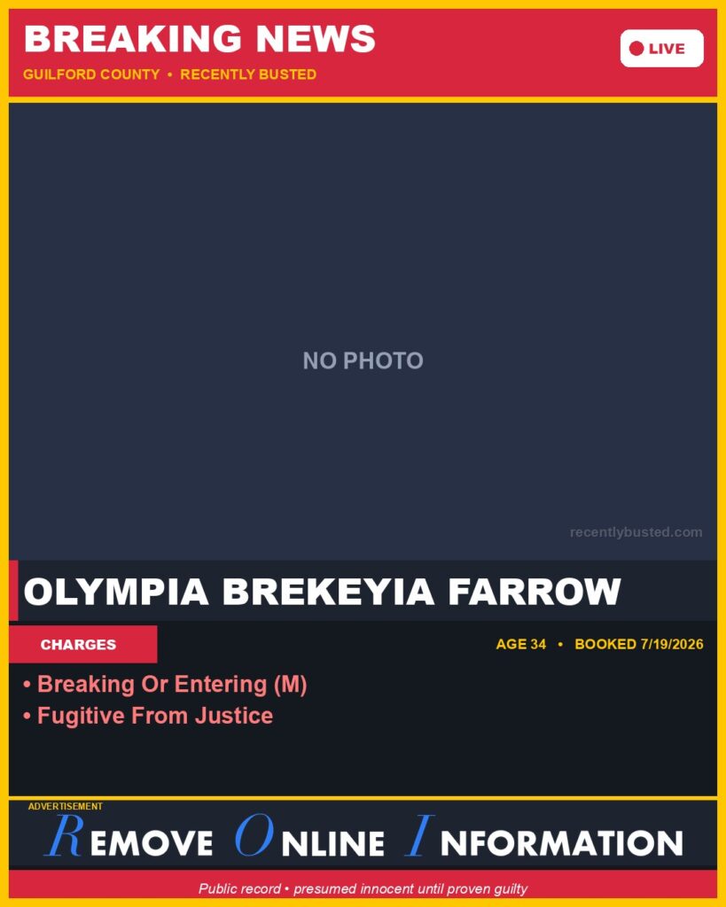 Booking photo of OLYMPIA BREKEYIA FARROW