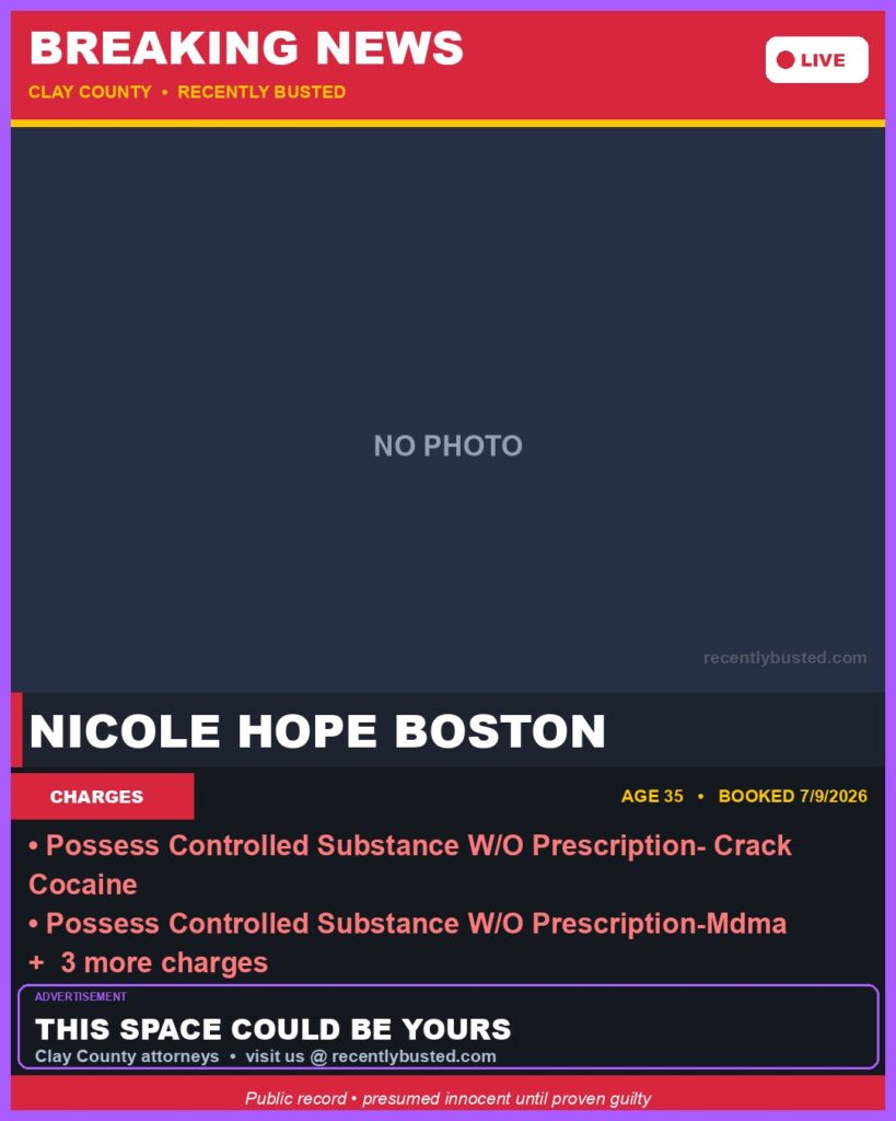 Booking photo of NICOLE HOPE BOSTON