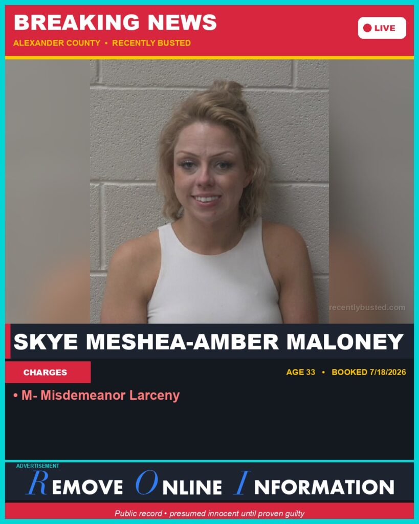 Booking photo of SKYE MESHEA-AMBER MALONEY