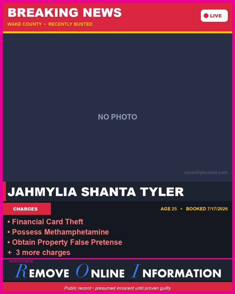 Booking photo of JAHMYLIA SHANTA TYLER