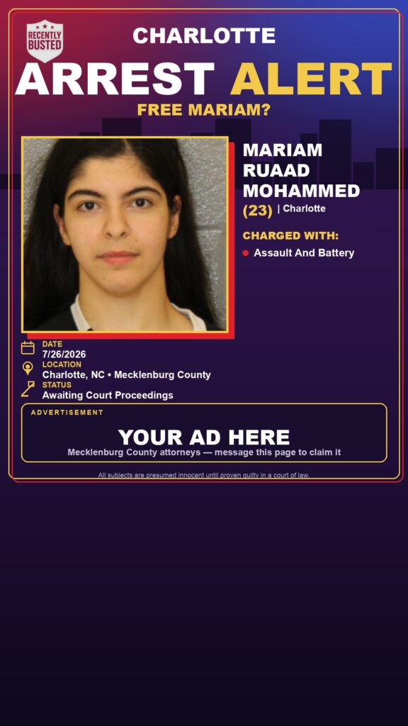 Booking photo of MARIAM RUAAD MOHAMMED