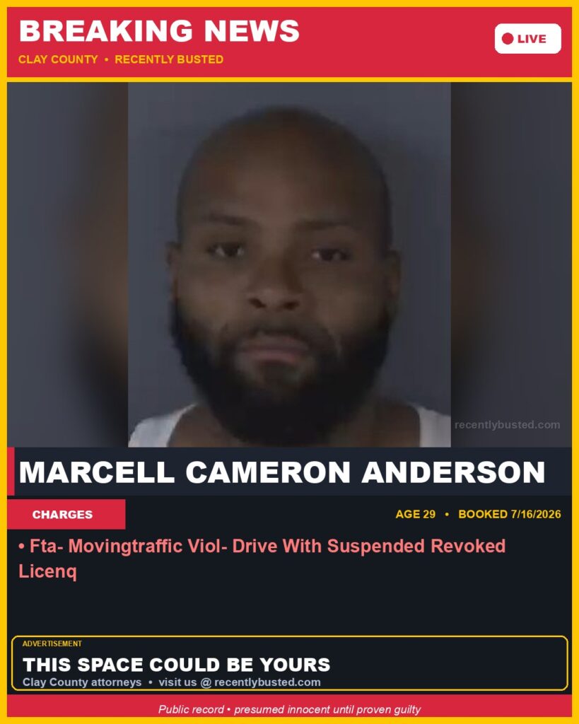 Booking photo of MARCELL CAMERON ANDERSON