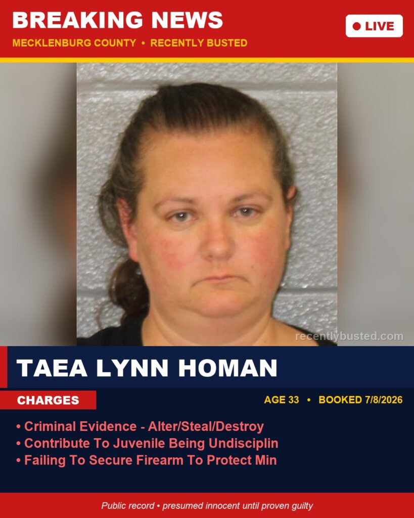 Booking photo of TAEA LYNN HOMAN