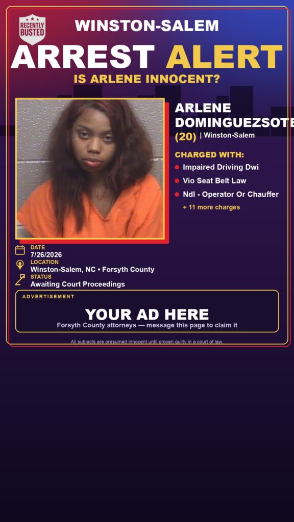 Booking photo of ARLENE DOMINGUEZSOTELO