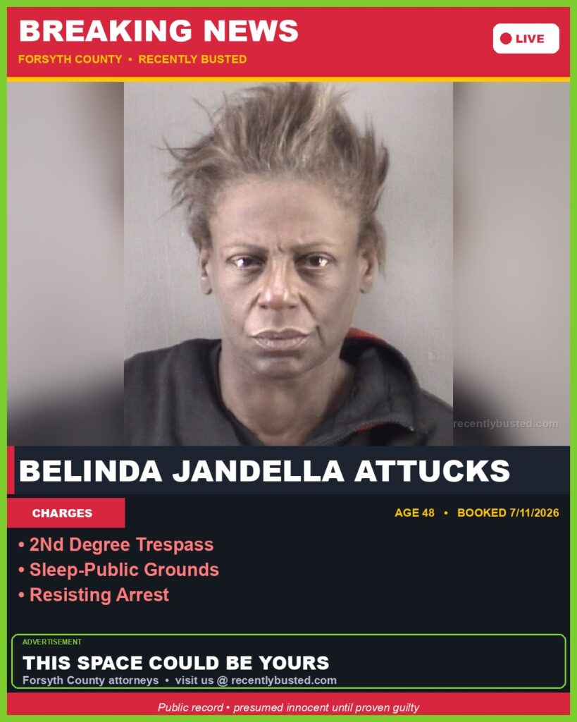 Booking photo of BELINDA JANDELLA ATTUCKS