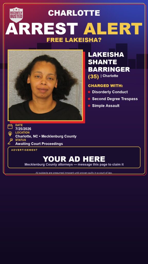 Booking photo of LAKEISHA SHANTE BARRINGER