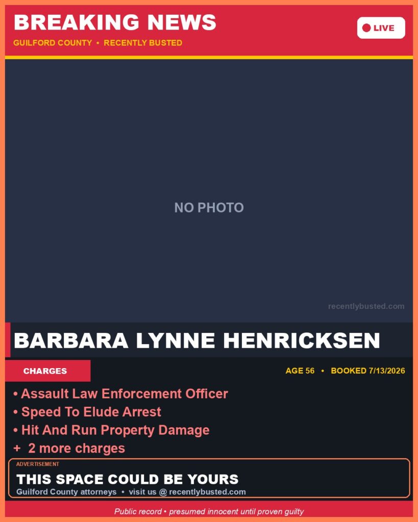 Booking photo of BARBARA LYNNE HENRICKSEN
