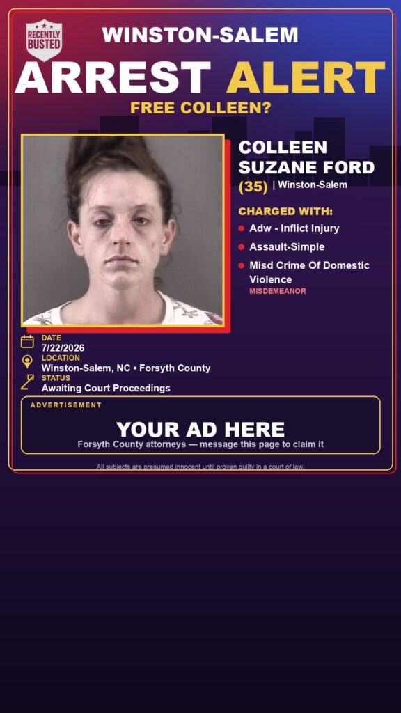 Booking photo of COLLEEN SUZANE FORD