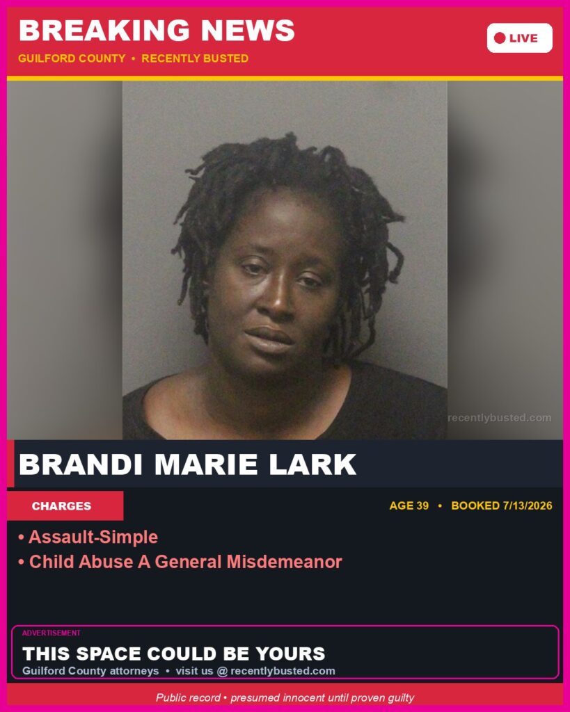 Booking photo of BRANDI MARIE LARK