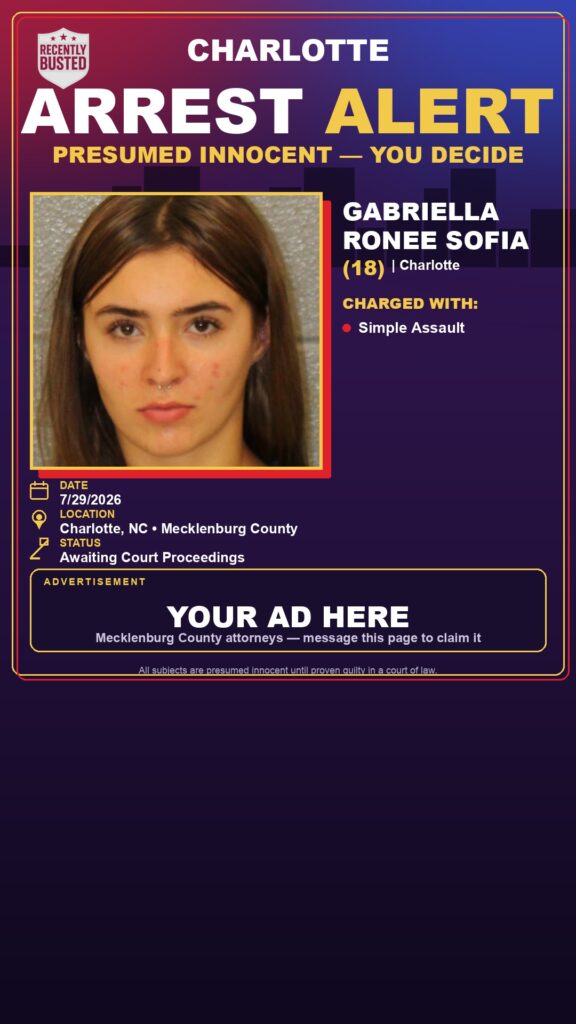 Booking photo of GABRIELLA RONEE SOFIA