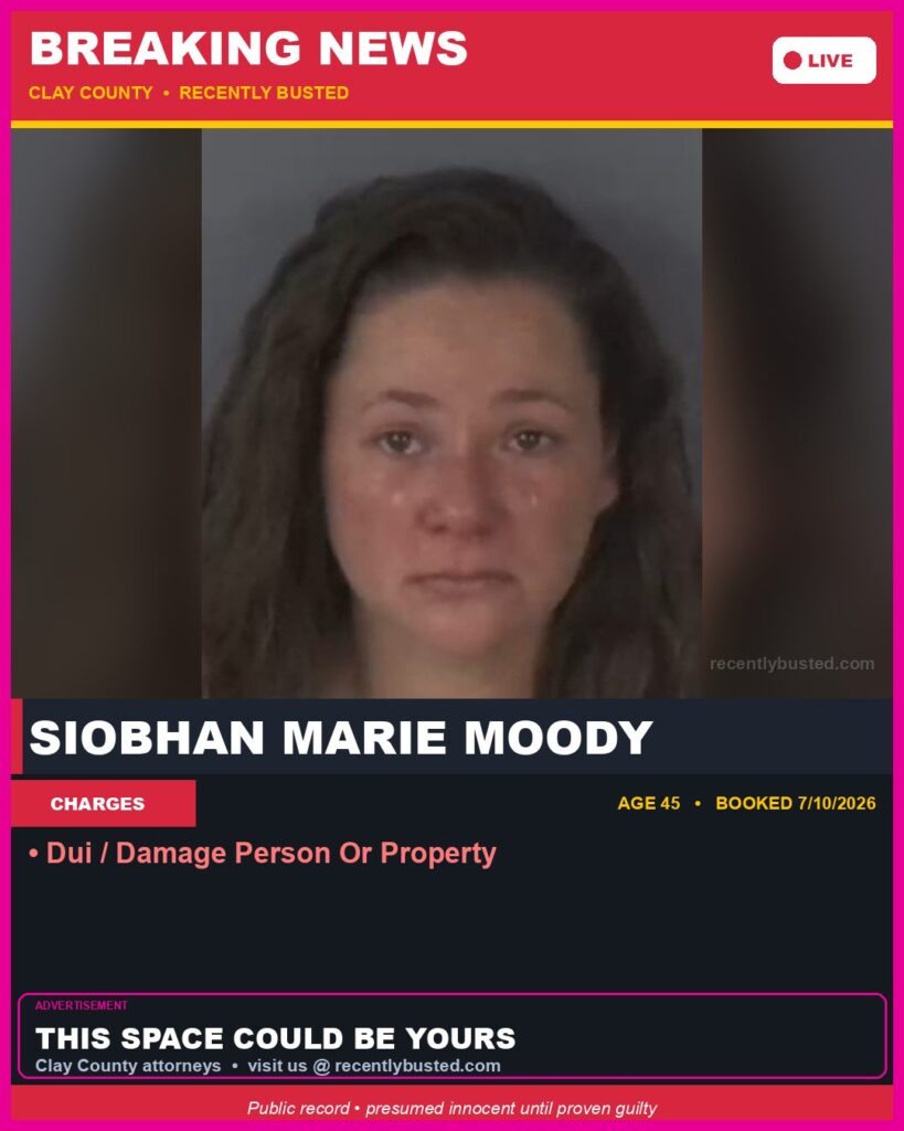 Booking photo of SIOBHAN MARIE MOODY