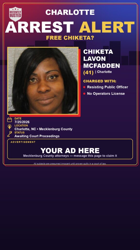 Booking photo of CHIKETA LAVON MCFADDEN
