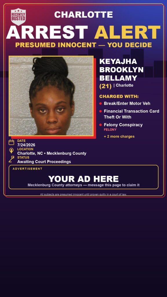 Booking photo of KEYAJHA BROOKLYN BELLAMY