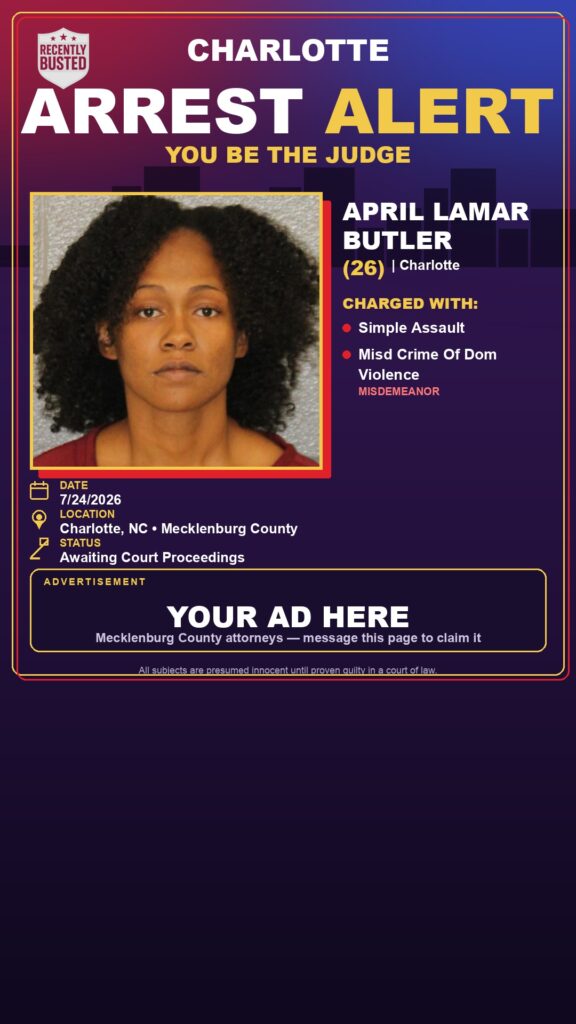Booking photo of APRIL LAMAR BUTLER