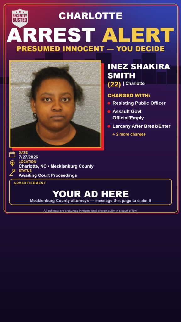 Booking photo of INEZ SHAKIRA SMITH