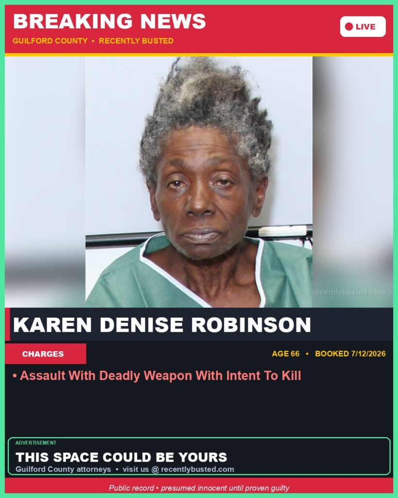 Booking photo of KAREN DENISE ROBINSON