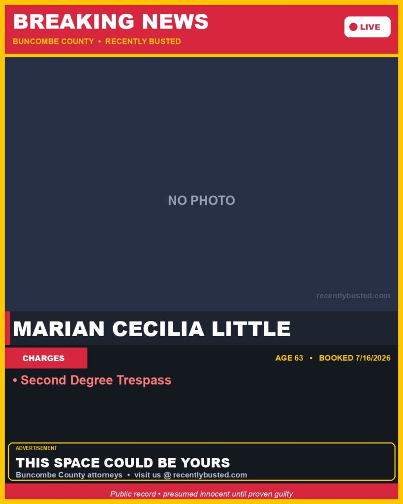 Booking photo of MARIAN CECILIA LITTLE
