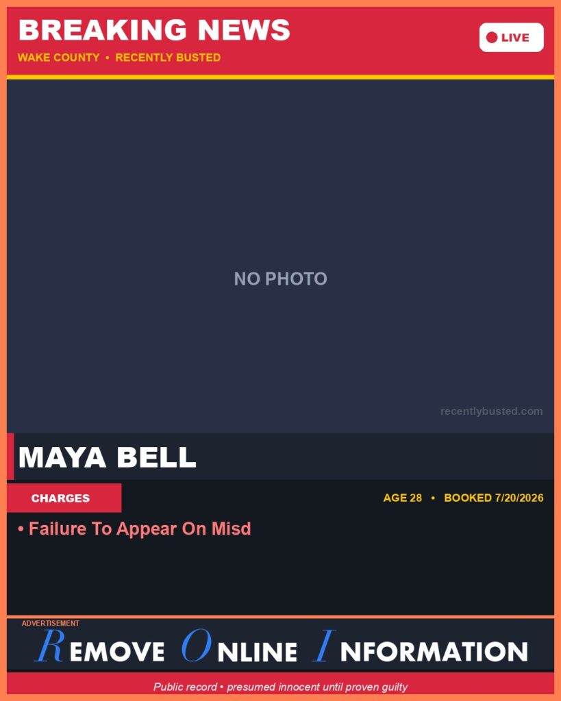 Booking photo of MAYA BELL