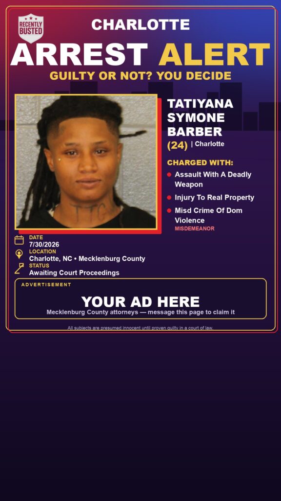Arrest report - TATIYANA SYMONE BARBER