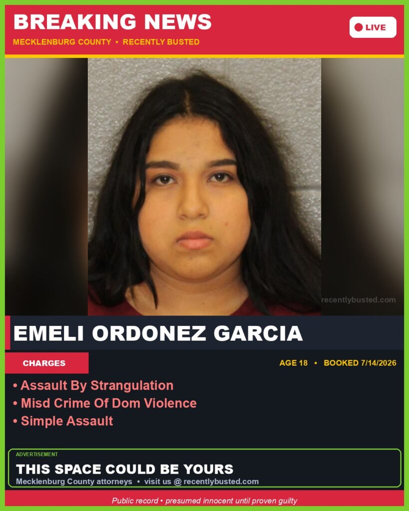 Booking photo of EMELI ORDONEZ GARCIA