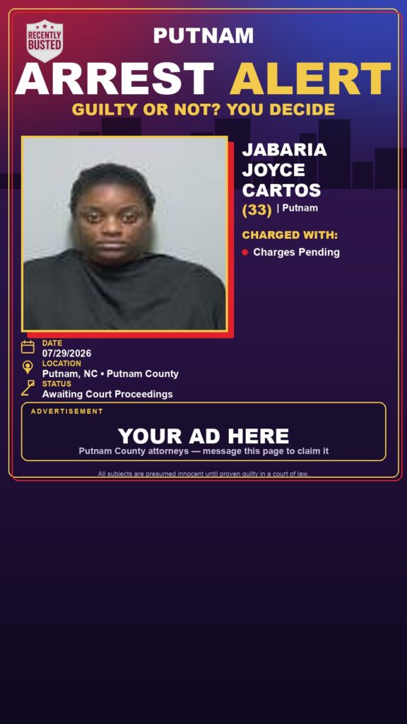 Arrest report - Jabaria Joyce Cartos