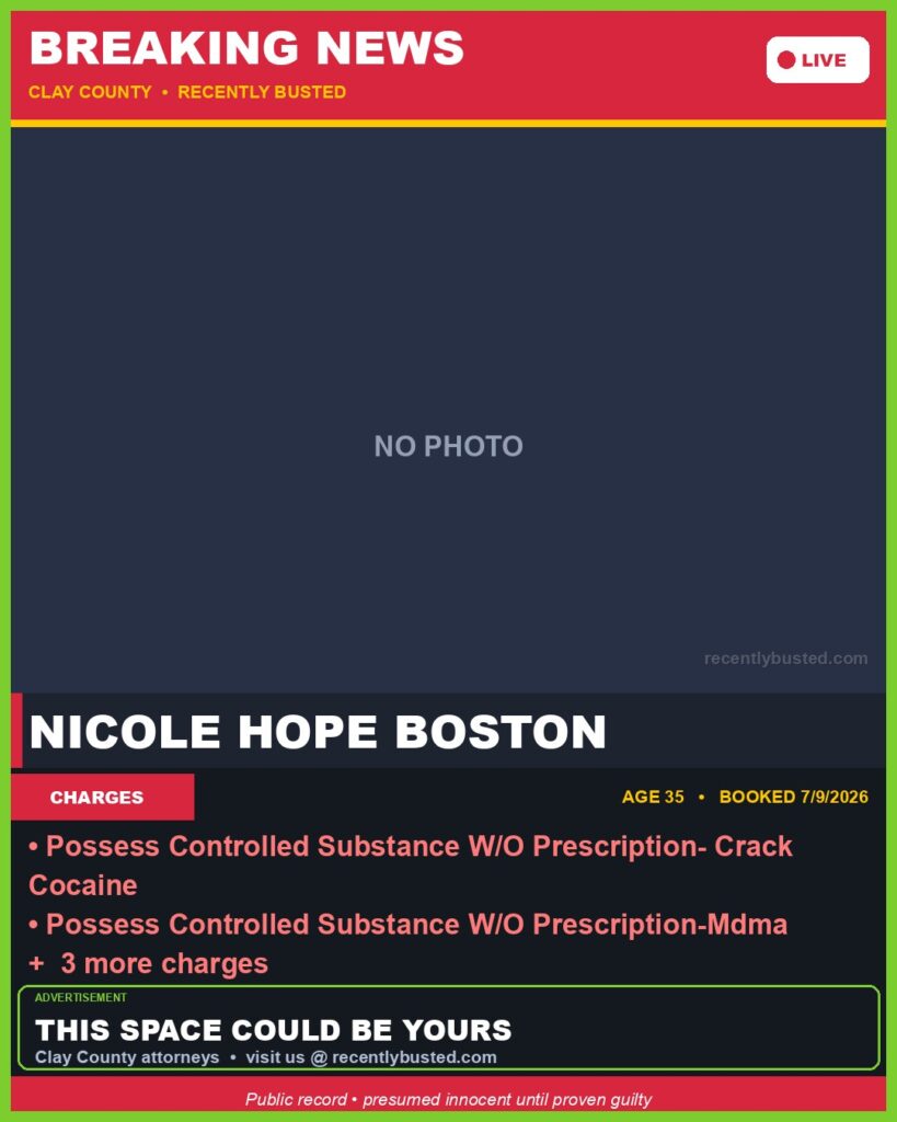 Booking photo of NICOLE HOPE BOSTON