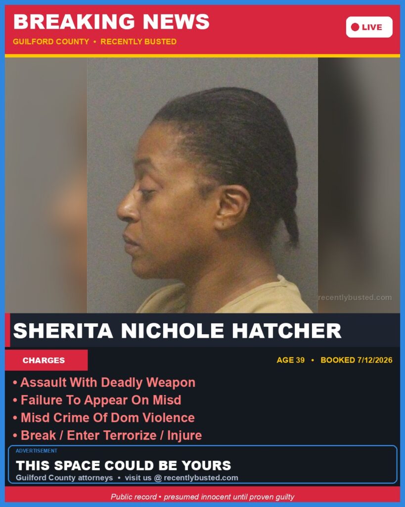 Booking photo of SHERITA NICHOLE HATCHER