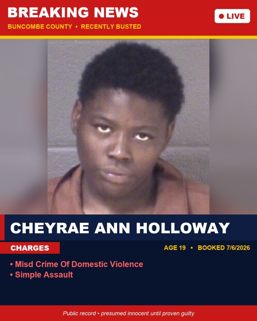 Booking photo of CHEYRAE ANN HOLLOWAY