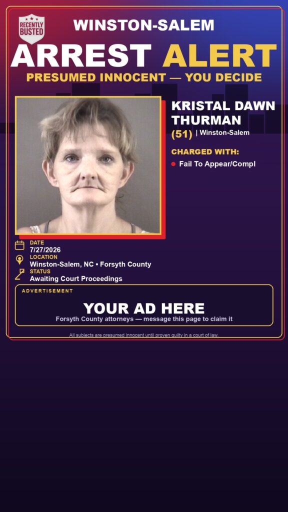 Booking photo of KRISTAL DAWN THURMAN