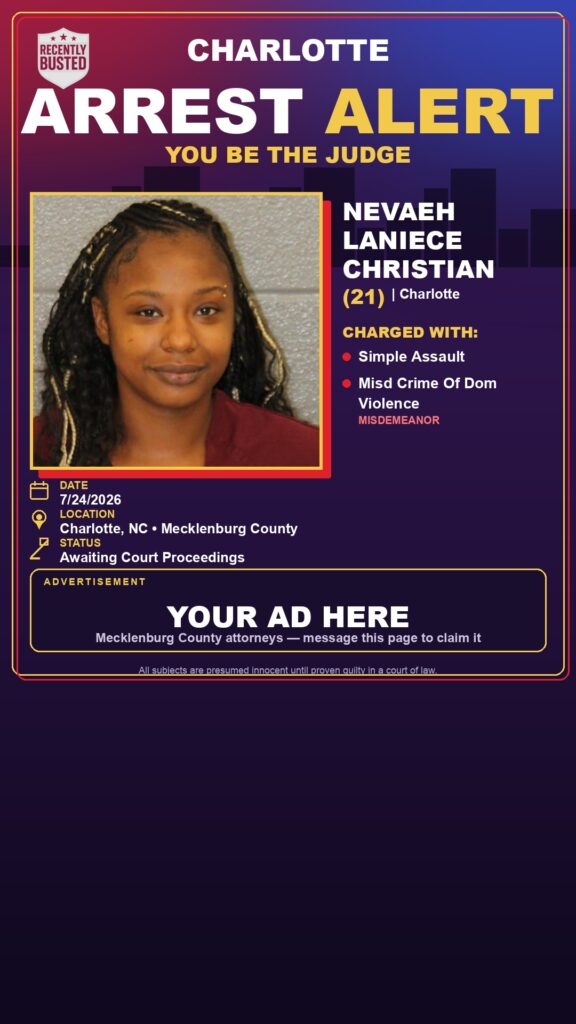 Booking photo of NEVAEH LANIECE CHRISTIAN