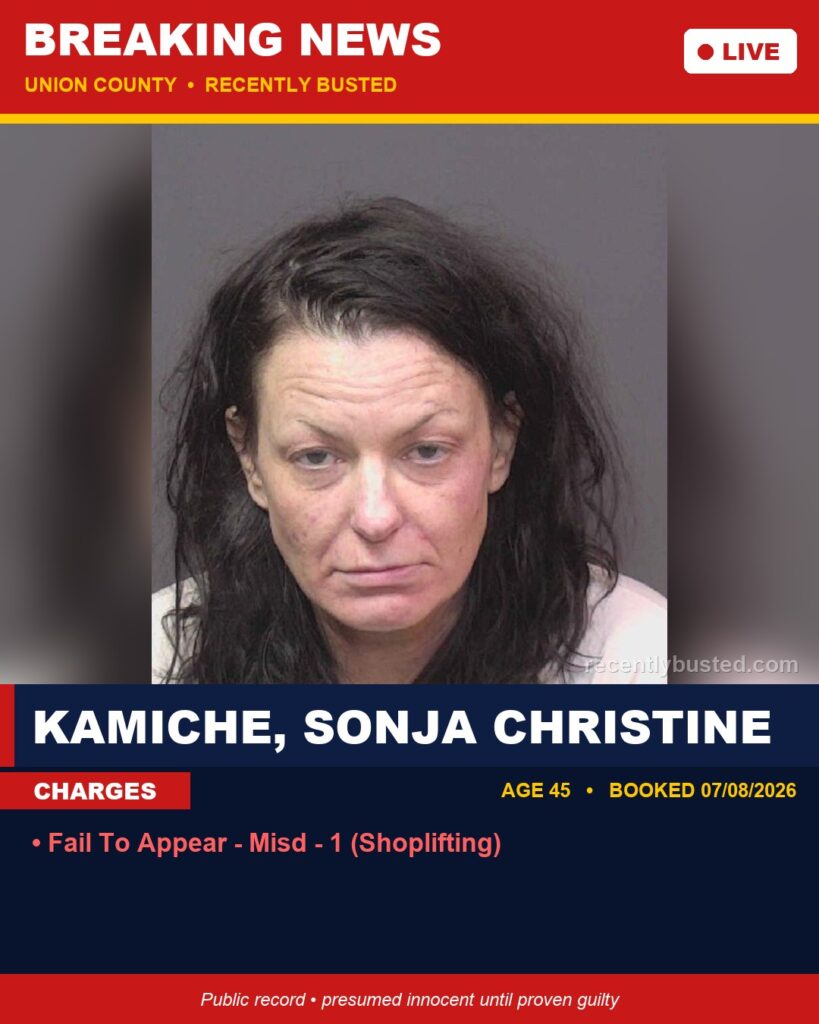 Booking photo of KAMICHE, SONJA CHRISTINE