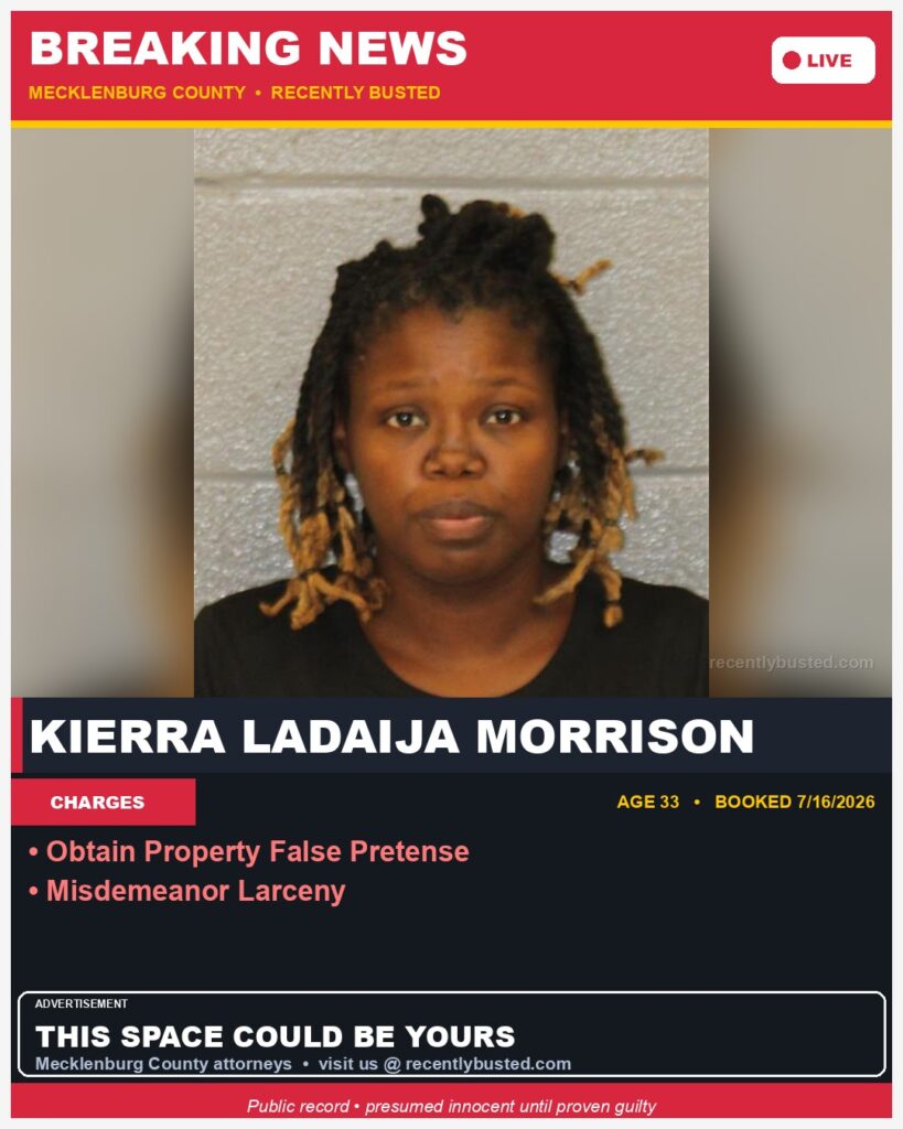 Booking photo of KIERRA LADAIJA MORRISON