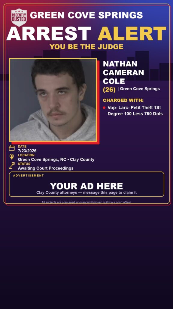 Booking photo of NATHAN CAMERAN COLE