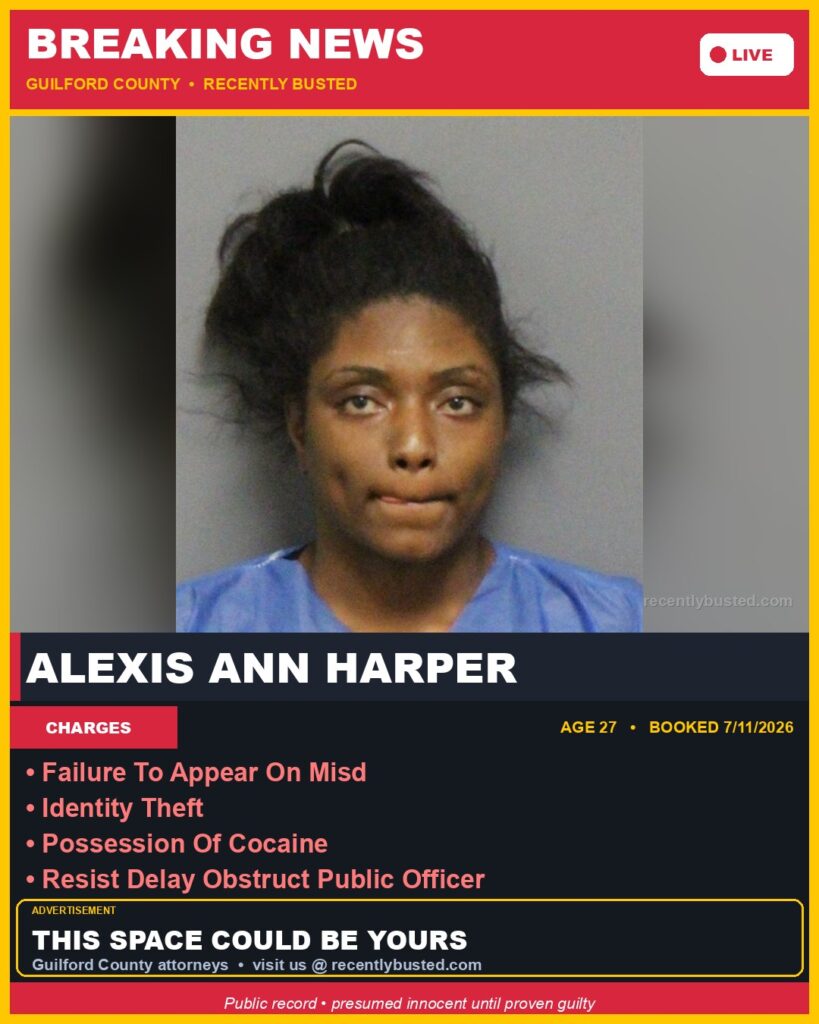 Booking photo of ALEXIS ANN HARPER