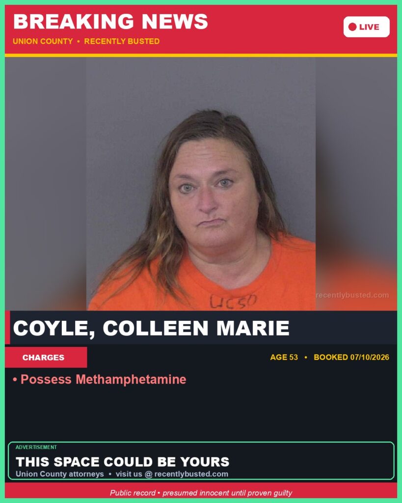 Booking photo of COYLE, COLLEEN MARIE