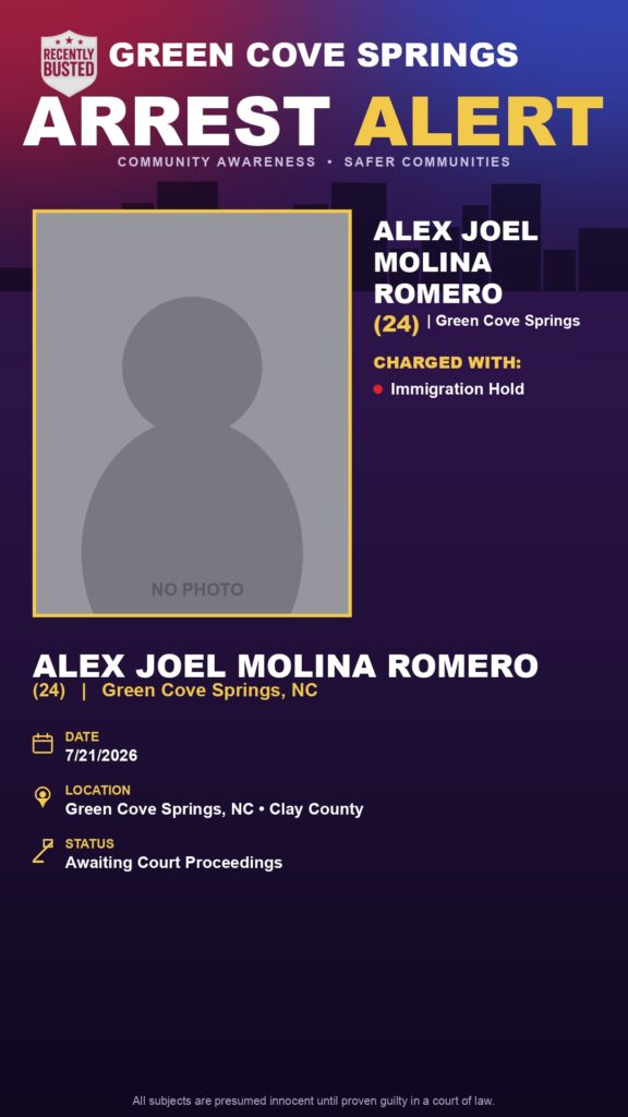 Booking photo of ALEX JOEL MOLINA ROMERO