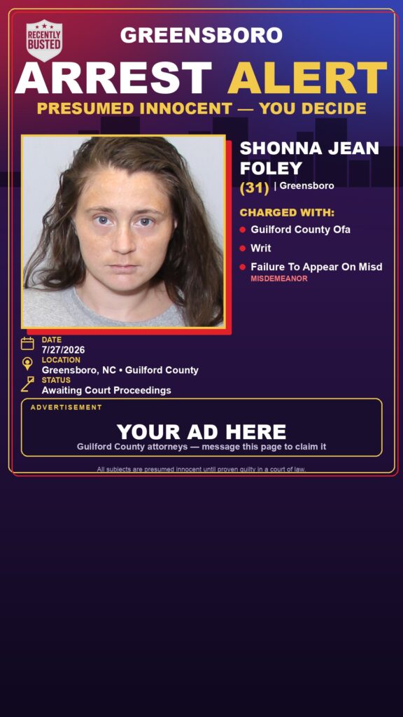 Booking photo of SHONNA JEAN FOLEY