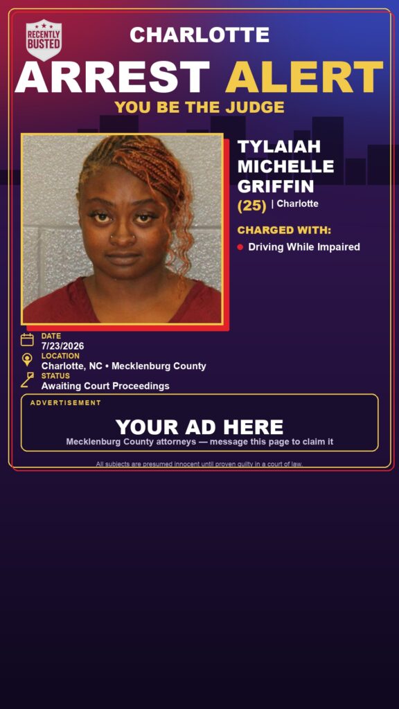 Booking photo of TYLAIAH MICHELLE GRIFFIN
