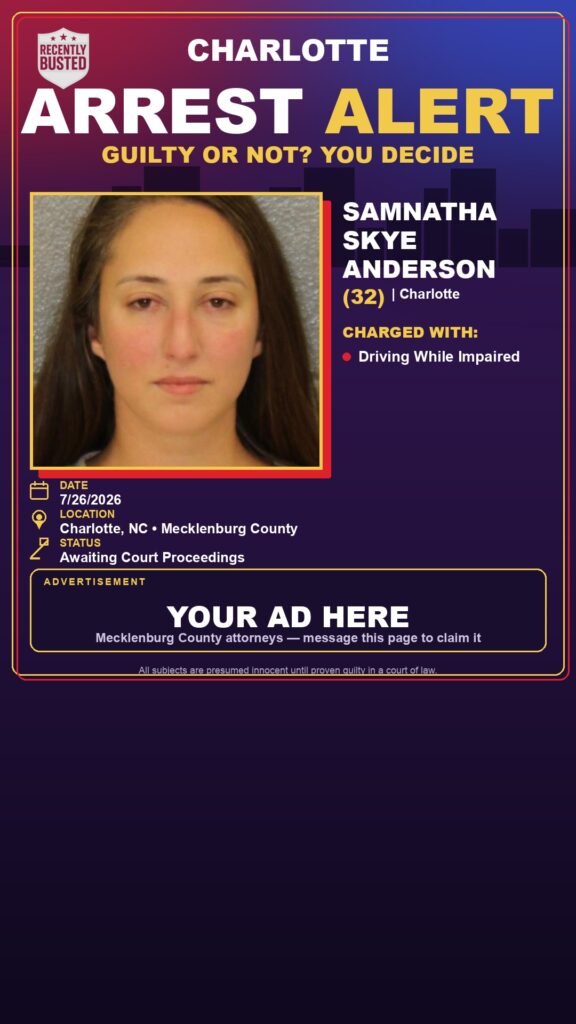 Booking photo of SAMNATHA SKYE ANDERSON