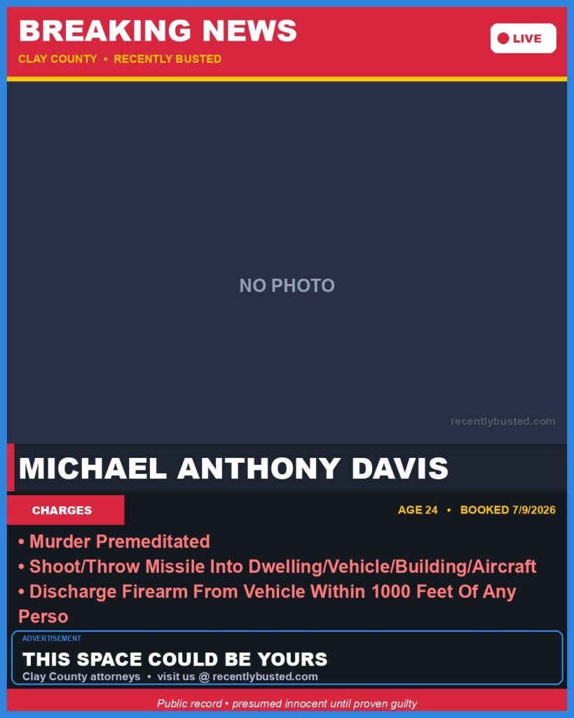 Booking photo of MICHAEL ANTHONY DAVIS