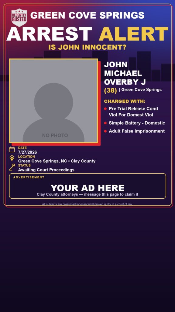 Booking photo of JOHN MICHAEL OVERBY J