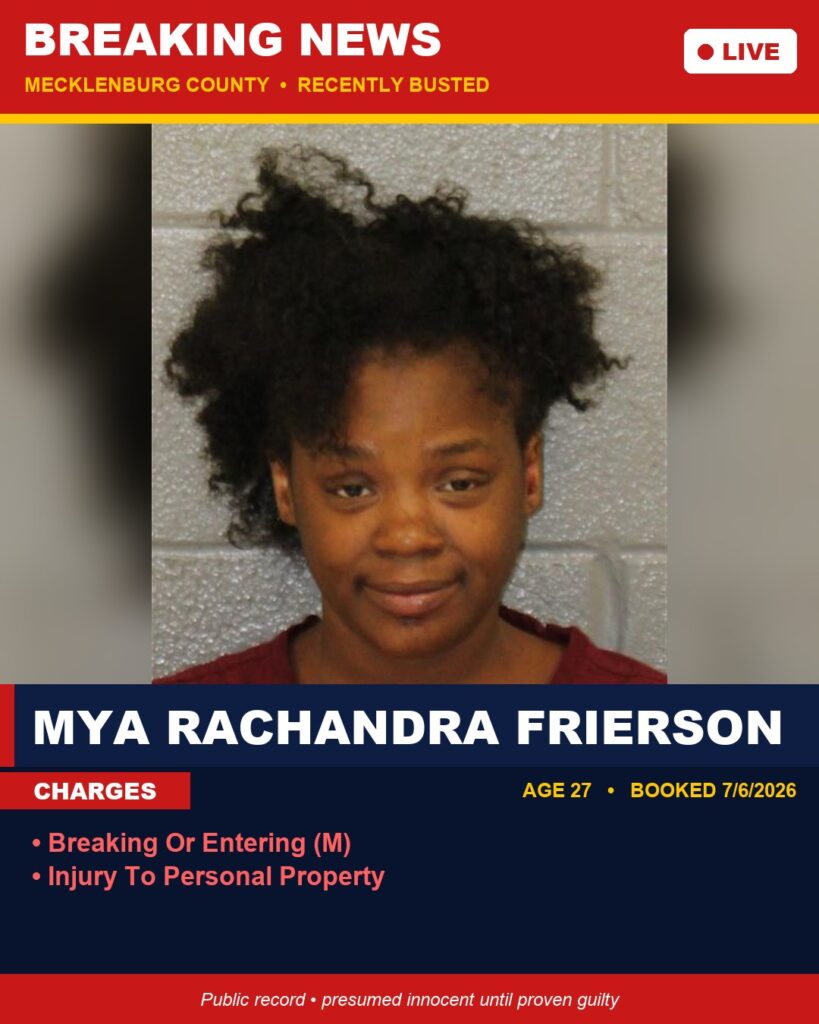 Booking photo of MYA RACHANDRA FRIERSON