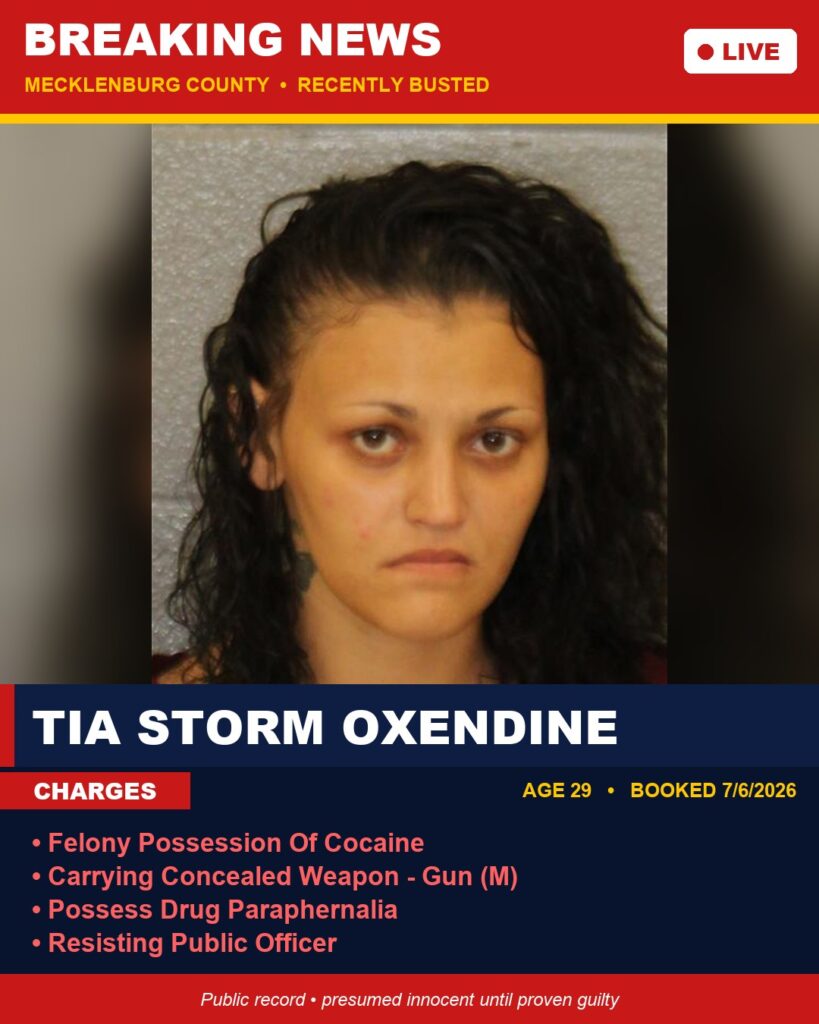 Booking photo of TIA STORM OXENDINE