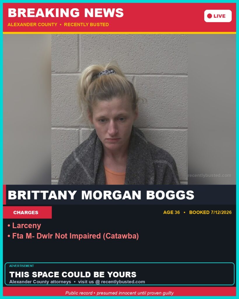 Booking photo of BRITTANY MORGAN BOGGS